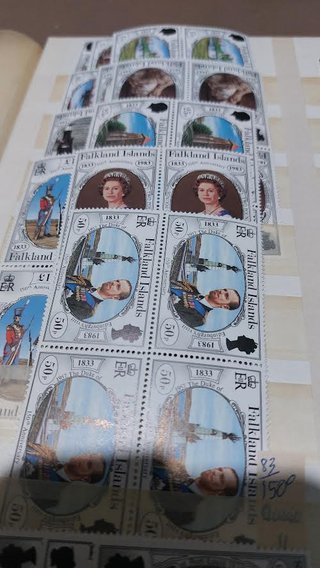 (nu254/258)FALKLAND DEFINITIVE 1977/1986