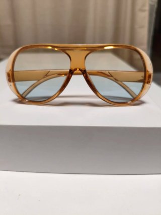 Gafas de sol aviador marrones y azules