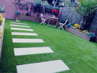 Mesa y 2 sillas acacia jardín/terraza