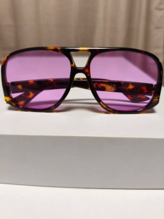 Gafas de sol aviador moradas y marrones