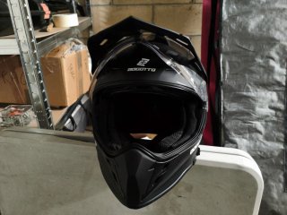 Casco Moto Trail Bogotto V331 Negro mate.