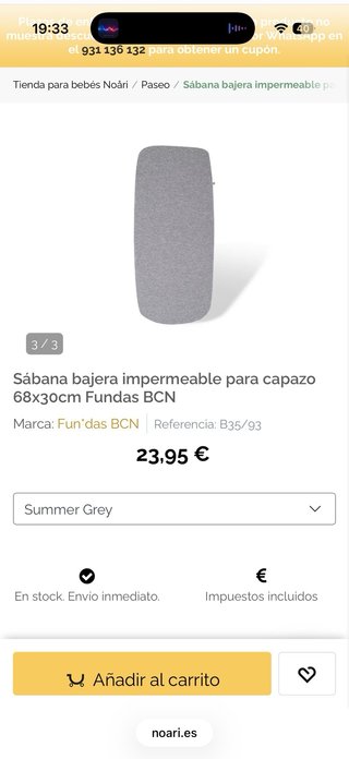 Sábanas bajeras para capazo Joolz – Incluye imperm