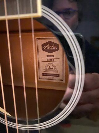 Guitarra Acústica Ashton D20BK Negra