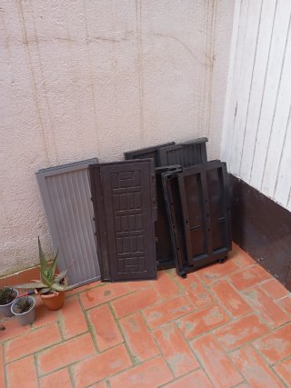 Armario Plástico Exterior Gris/Negro