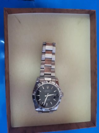 Orologio Rolex Nero e argento