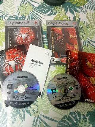 Lote Spiderman 2 y 3 PS2 (Platinum) Pal completo
