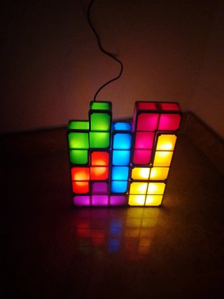 Lámpara LED Tetris
