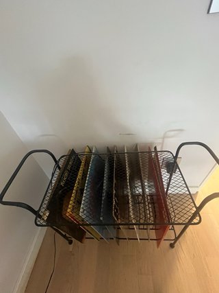 Estante para vinilos metal