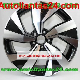 Kit 4 llantas volkswagen alexa black metal