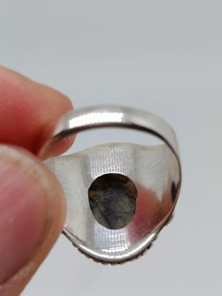 Anillo Plata y Labradorita.