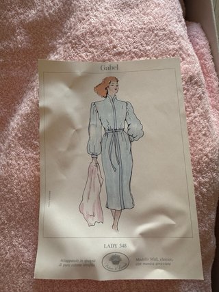 Accappatoio rosa taglia L