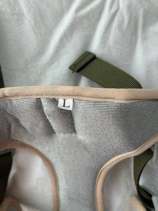 Arnés para perro beige y verde