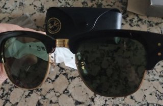Gafas Ray-Ban Clubmaster Negras y Doradas