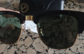 Gafas Ray-Ban Clubmaster Negras y Doradas