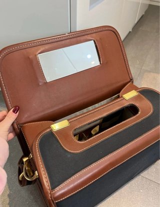 Bauletto Samsonite pelle e tessuto