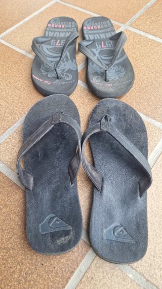 2 Pares Chanclas Quiksilver Hombre Talla 45