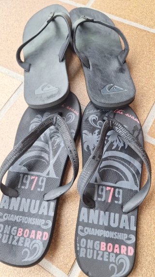 2 Pares Chanclas Quiksilver Hombre Talla 45