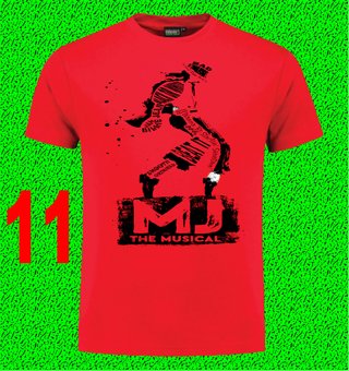 2 MICHAEL JACKSON CAMISETA POP MUSICAL TEXTALLA