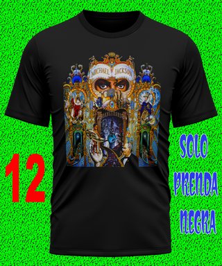 2 MICHAEL JACKSON CAMISETA POP MUSICAL TEXTALLA