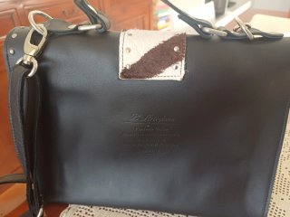 Borsa pelle artigianale zebra