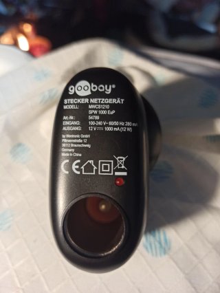 Cargador Goobay MWCS1210 12V 1A