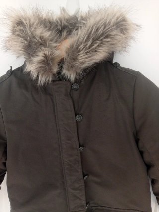 Abrigo IKKS verde reversible talla 12