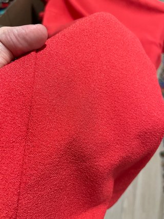 Vestido Zara rojo plisado talla S
