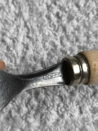 CUBIERTOS ACERO INOXIDABLE. Y MADERA AÑOS 60