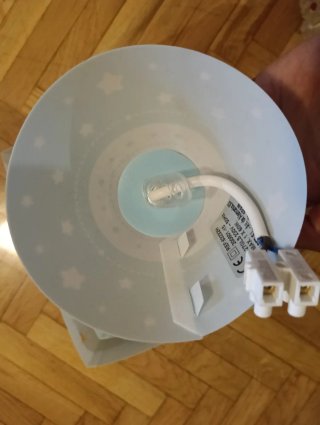 Lámpara de techo y mesita infantil estrellas
