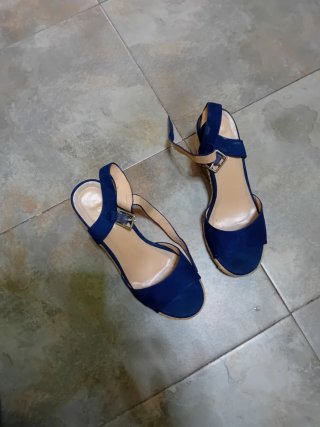 Sandalias de verano azules