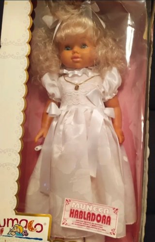 Muñeca Habladora Vintage Comunión