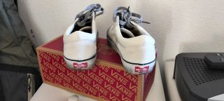 Vans Old Skool Scarpa Bianca e Grigia Tg 37