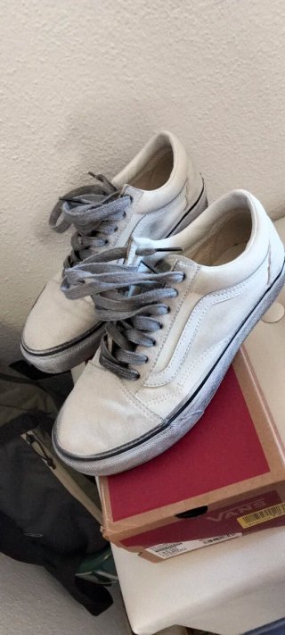 Vans Old Skool Scarpa Bianca e Grigia Tg 37