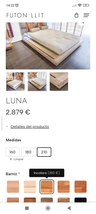 Cama Tatami Haya 210cm
