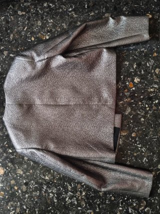 Chaqueta Zara Textura Plateada