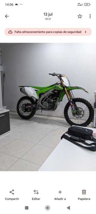 Kawasaki KXF450F 2018 Motocross URGE VENTA