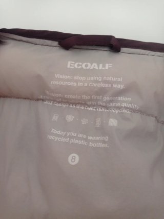Abrigo Ecoalf granate talla 8