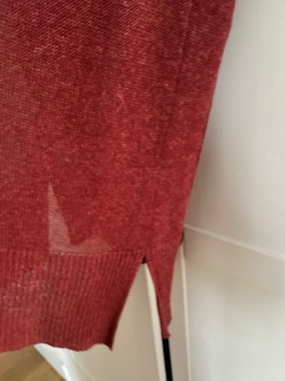 Chaleco Zara color teja