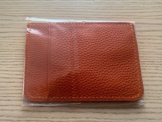 Cartera Tarjetero Marrón-Naranja