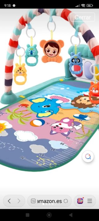 Manta de juegos para bebé con piano