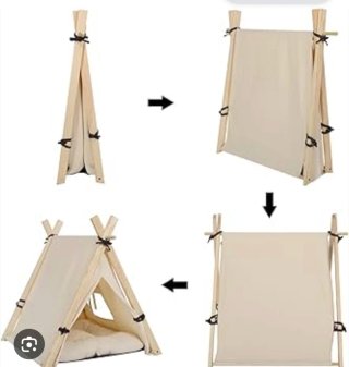 Caseta tipi para mascotas