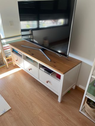 Mueble TV Ikea Hemnes Madera Blanca