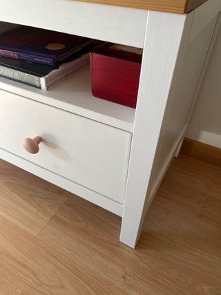 Mueble TV Ikea Hemnes Madera Blanca