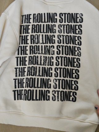 Sudadera Rolling Stones Beige adolescente
