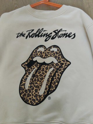 Sudadera Rolling Stones Beige adolescente