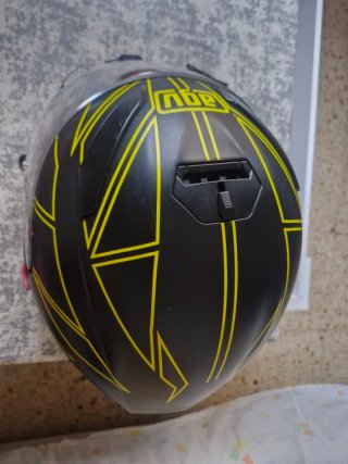 Casco Integral Moto Negro AGV