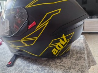 Casco Integral Moto Negro AGV