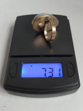 Anillo Vintage Artesanal Perla Osmeña Plata