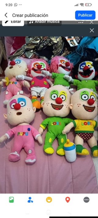 Muñecos payaso