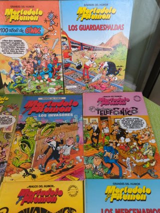 Lote 8 tomos Mortadelo y fileminon